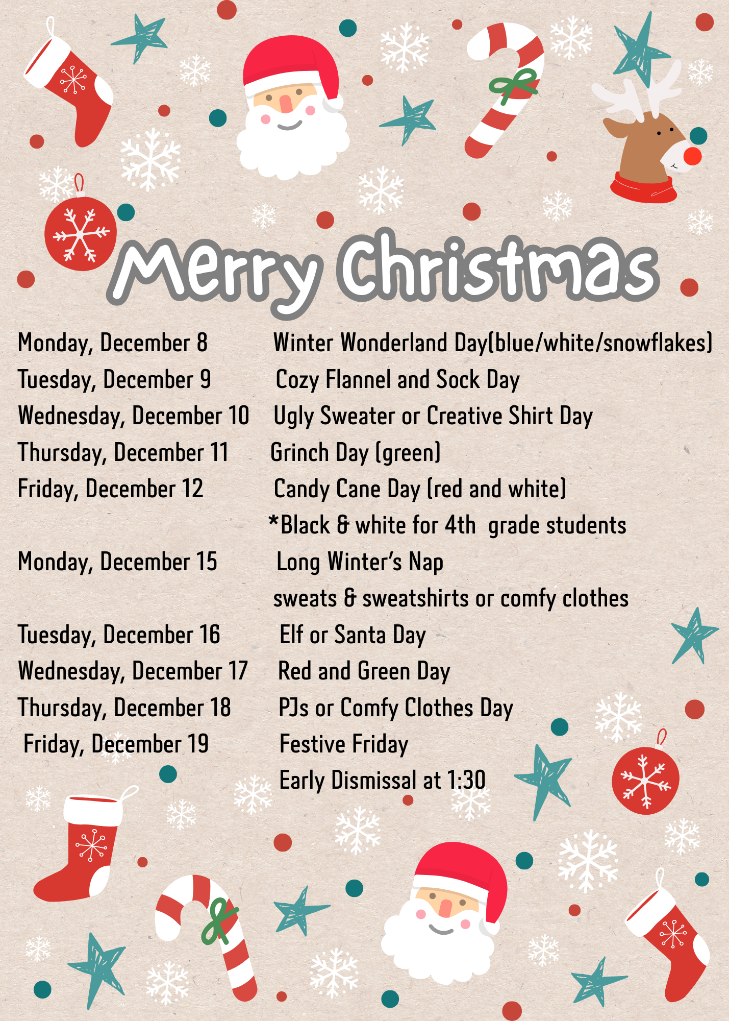 Woodlands Winter Dress Days